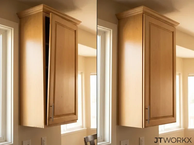 Cabinet alignment refresh before and after