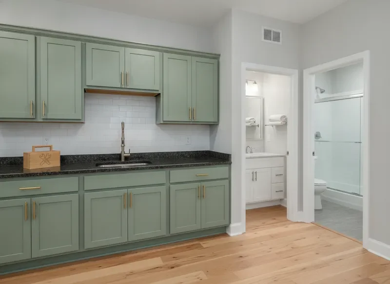 Apartment interior refreshed after rental turnover repairs by JTWORKX